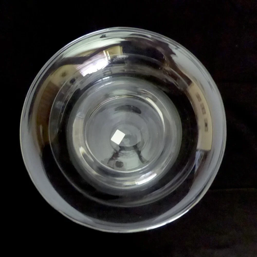 NEW 10.25” CRATE & BARREL LARGE GLASS FLOWER BOUQUET VASE